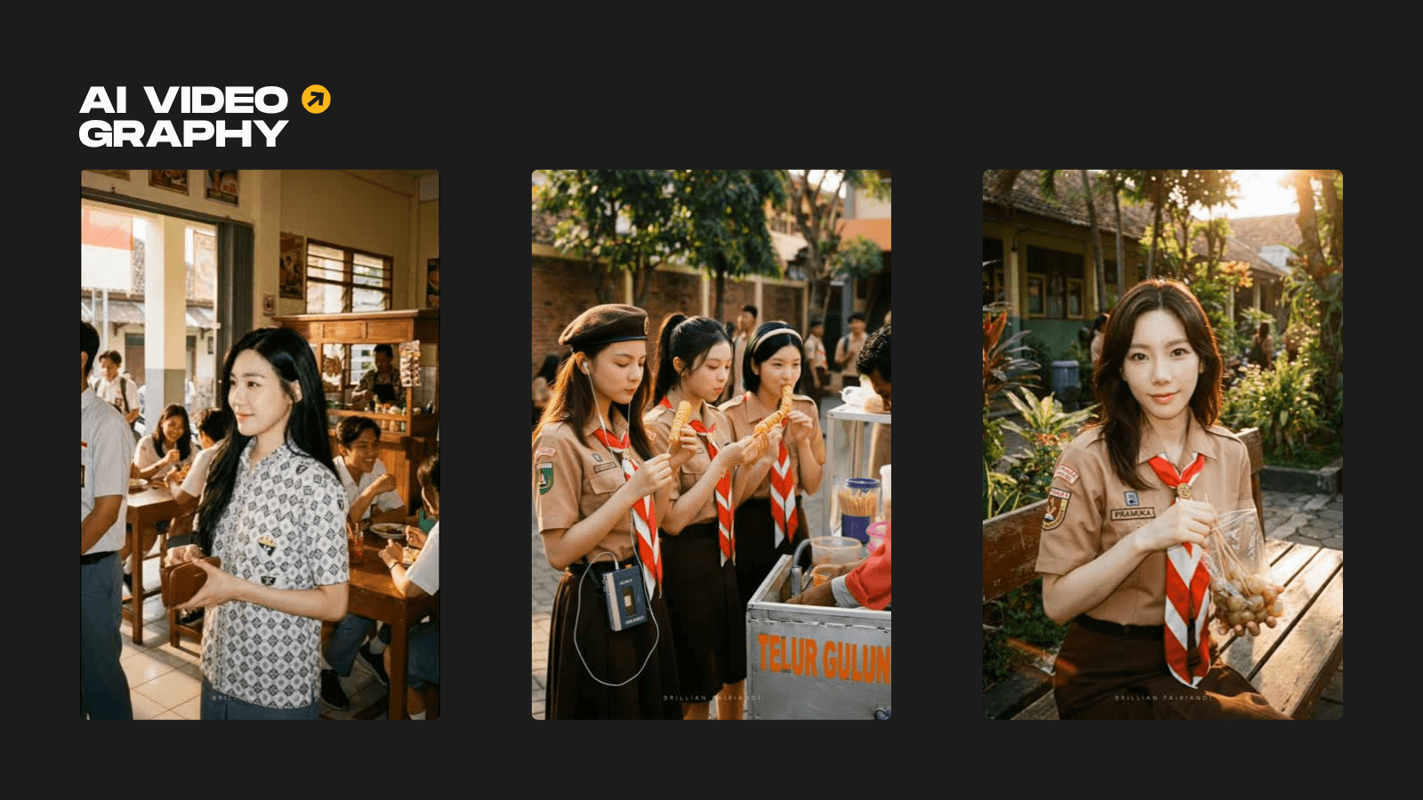 AI videography - nostalgic Indonesian school scenes